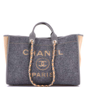 Chanel Deauville Tote Wool Felt Large #257273C46B